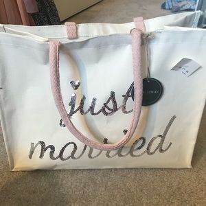 Just Married Reusable Tote Bag